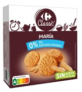 CARREFOUR CLASSIC MARÍA 0% SAL, AZÚCARES AÑADIDOS CARREFOUR CLASSIC MARÍA 0% SAL, AZÚCARES AÑADIDOS