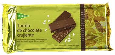 EL CORTE INGLÉS TURRÓN DE CHOCOLATE CRUJIENTE EL CORTE INGLÉS TURRÓN DE CHOCOLATE CRUJIENTE