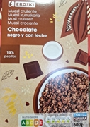 EROSKI MUESLI CRUJIENTE CHOCOLATE NEGRO Y CON LECHE EROSKI MUESLI CRUJIENTE CHOCOLATE NEGRO Y CON LECHE