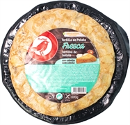 AUCHAN (LOGO ROJO) TORTILLA DE PATATA FRESCA CON CEBOLLA AUCHAN (LOGO ROJO) TORTILLA DE PATATA FRESCA CON CEBOLLA