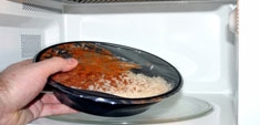 Cocinar en microondas
