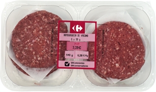 CARREFOUR HAMBURGUESA DE VACUNO CARREFOUR HAMBURGUESA DE VACUNO