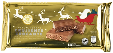 FLOR DE NAVIDAD (ALDI) TURRÓN CRUJIENTE DE CHOCOLATE FLOR DE NAVIDAD (ALDI) TURRÓN CRUJIENTE DE CHOCOLATE