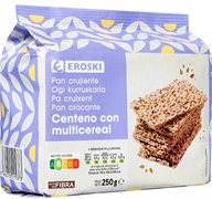 EROSKI Pan crujiente centeno con multicereal