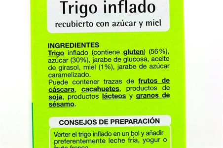 AUCHAN (ALCAMPO) TRIGO INFLADO CON MIEL.