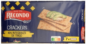 RECONDO CRACKERS 42% INTEGRALES DE TRIGO