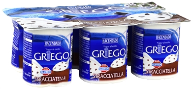HACENDADO (MERCADONA) YOGUR GRIEGO STRACCIATELLA