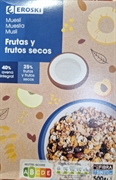EROSKI MUESLI FRUTAS Y FRUTOS SECOS