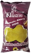 ANIZVI Patatas fritas onduladas sabor jamón