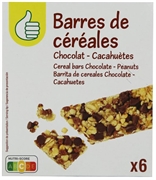 PRODUCTO ECONÓMICO ALCAMPO BARRITA DE CEREALES CHOCOLATE - CACAHUETES