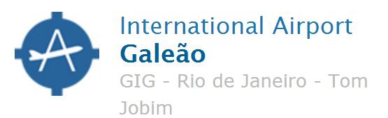 RÍO DE JANEIRO GALEAO