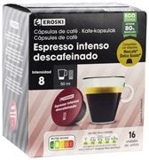 EROSKI ESPRESSO INTENSO DESCAFEINADO