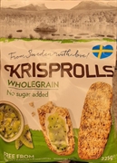 KRISPROLLS WHOLEGRAIN NO SUGAR ADDED
