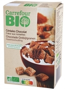 CARREFOUR BIO CÉRÉALES CHOCOLAT, CŒUR AUX NOISETTES