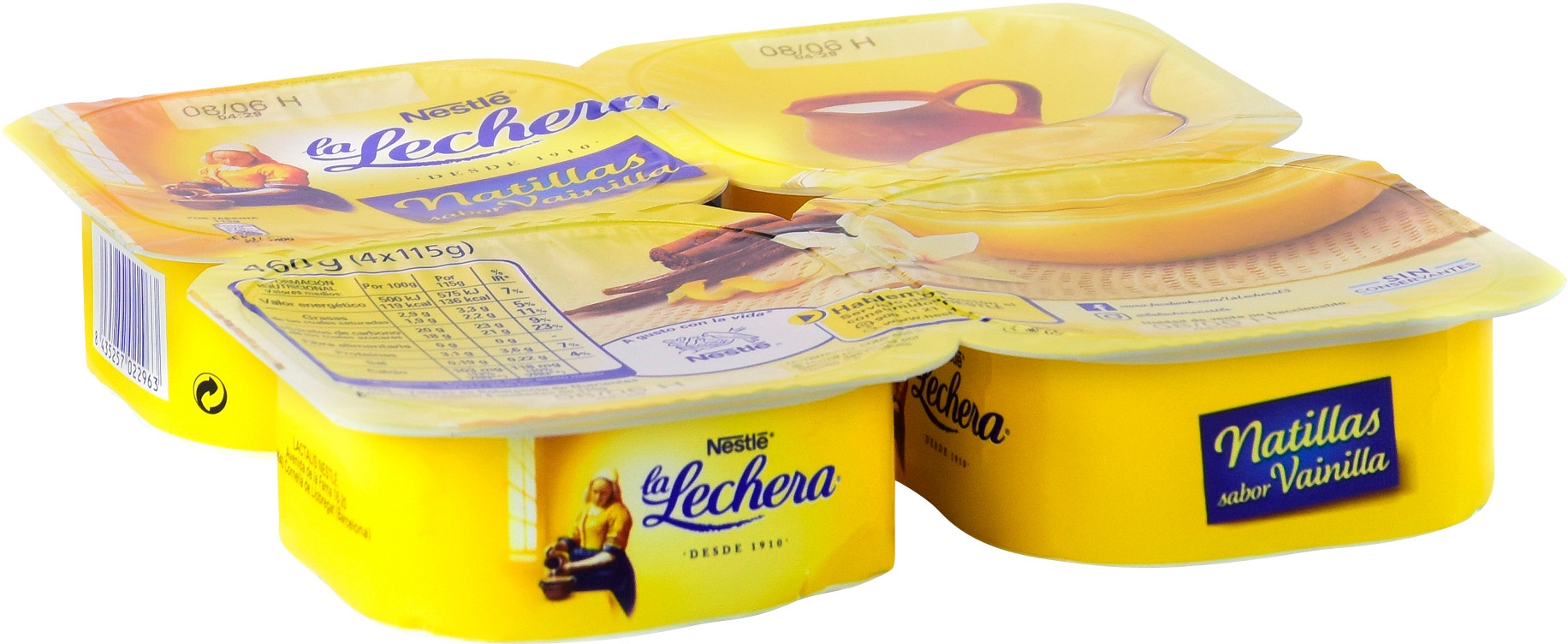LA LECHERA (NESTLÉ) NATILLAS SABOR VAINILLA.