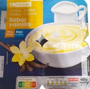 EROSKI Natillas sabor vainilla