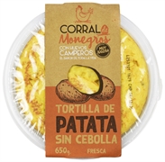 CORRAL DE MONEGROS TORTILLA DE PATATA SIN CEBOLLA FRESCA