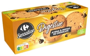 CARREFOUR SENSATION Digestive Avena & pepitas de chocolate