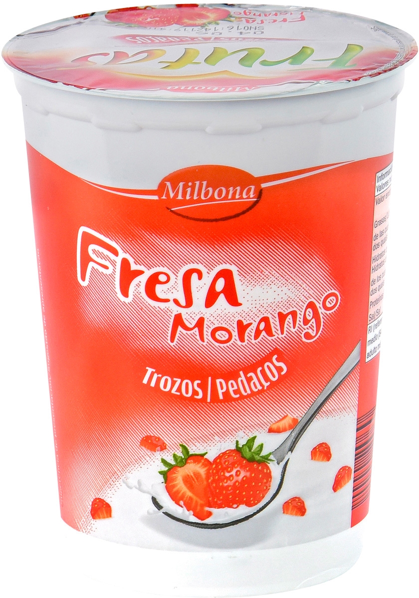 MILBONA (LIDL) FRUTAS TROZOS FRESA.