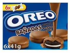 OREO Bañadas con chocolate con leche