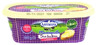 CENTRAL LECHERA ASTURIANA MANTEQUILLA SIN LACTOSA LIGERA