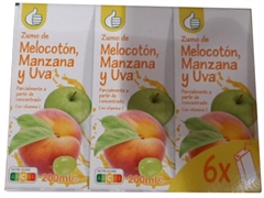 PRODUCTO ECONÓMICO (ALCAMPO) Zumo de melocotón, manzana y uva