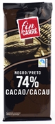 FIN CARRÉ (LIDL) CHOCOLATE NEGRO 74%