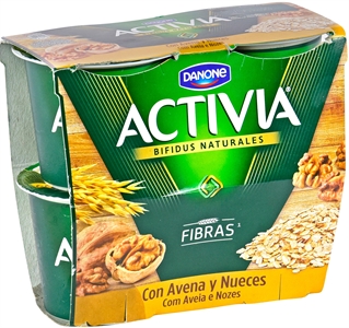 ACTIVIA (DANONE) CON AVENA Y NUECES.