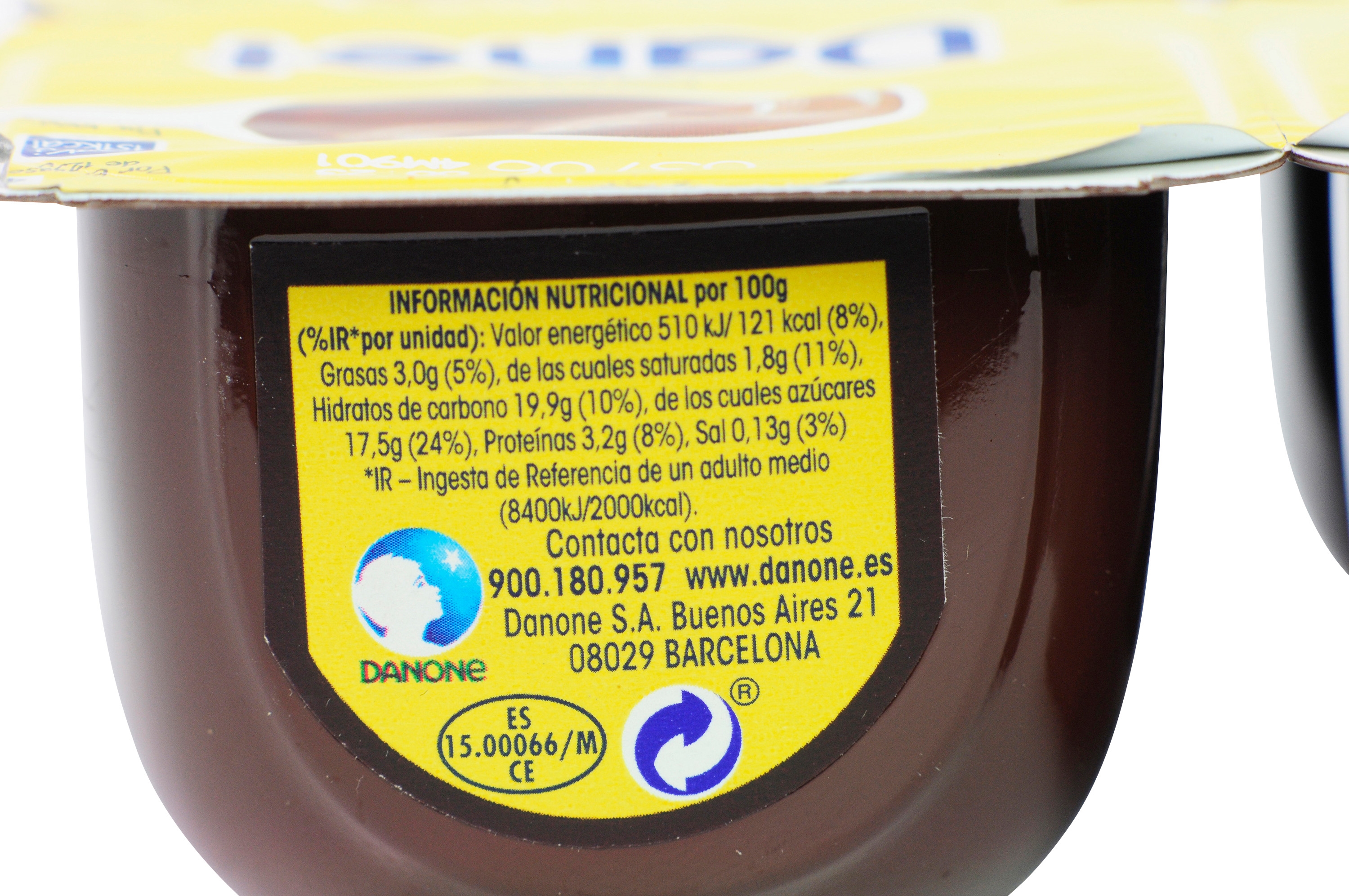 DANET (DANONE) NATILLAS DE CHOCOLATE.
