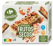 CARREFOUR SENSATION Barrita de frutos secos