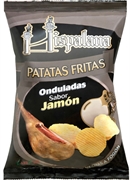 HISPALANA Patatas fritas onduladas sabor jamón