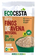 ECOCESTA COPOS FINOS DE AVENA INTEGRAL SIN GLUTEN.