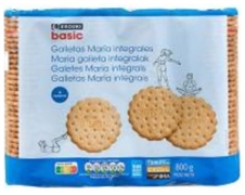 EROSKI BASIC GALLETAS MARÍA INTEGRALES