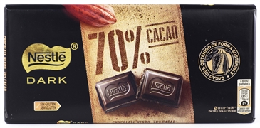 NESTLÉ DARK CHOCOLATE NEGRO 70%