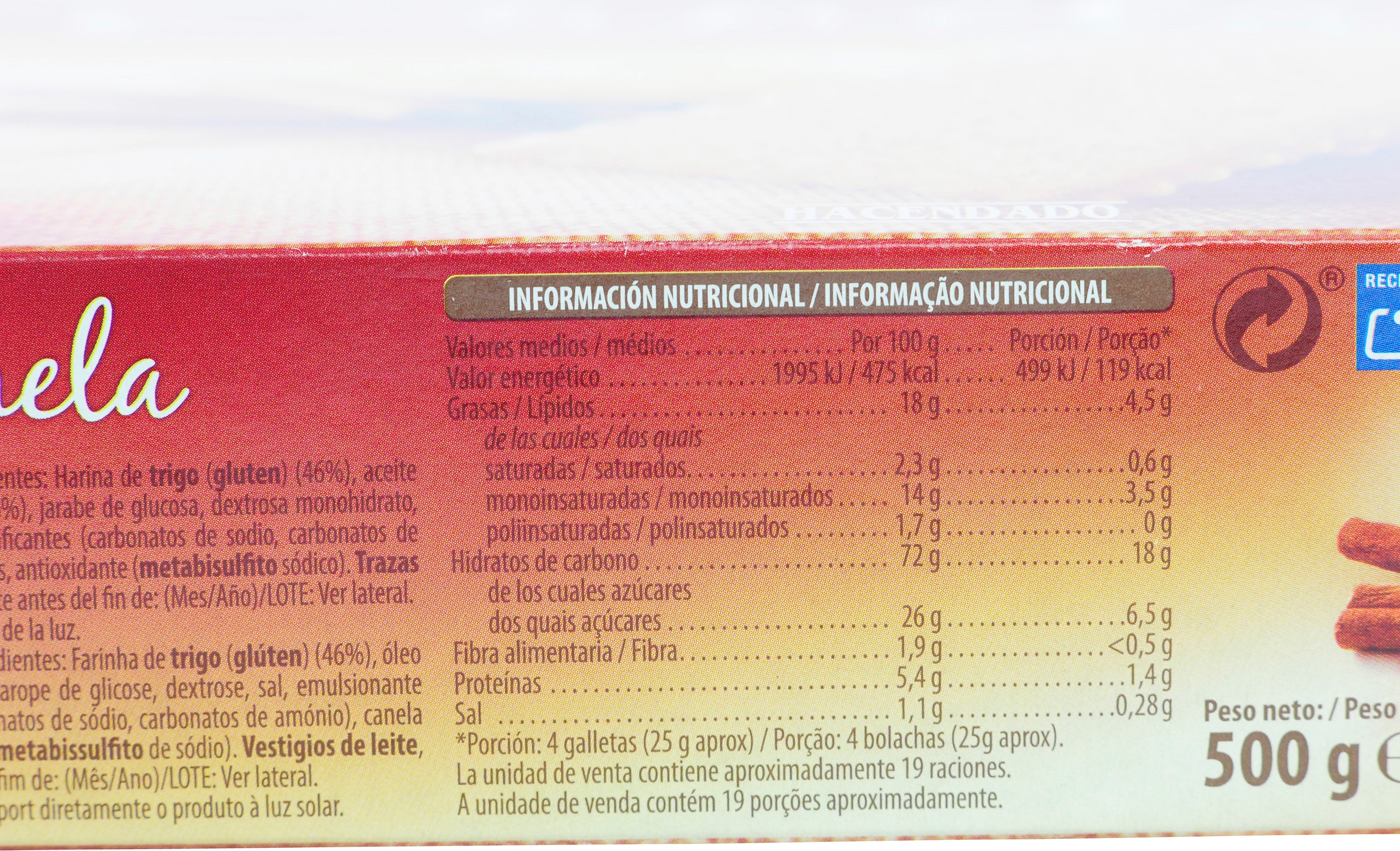 HACENDADO (MERCADONA) CANELA.