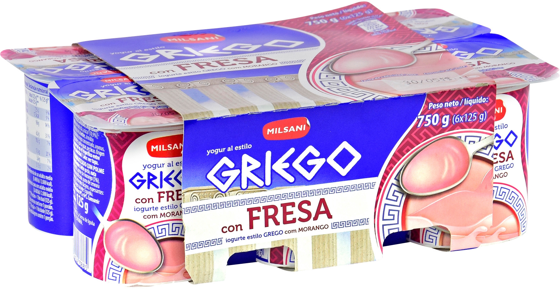 MILSANI (ALDI) YOGUR AL ESTILO GRIEGO CON FRESA.