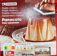 EROSKI PANACOTA CON CARAMELO