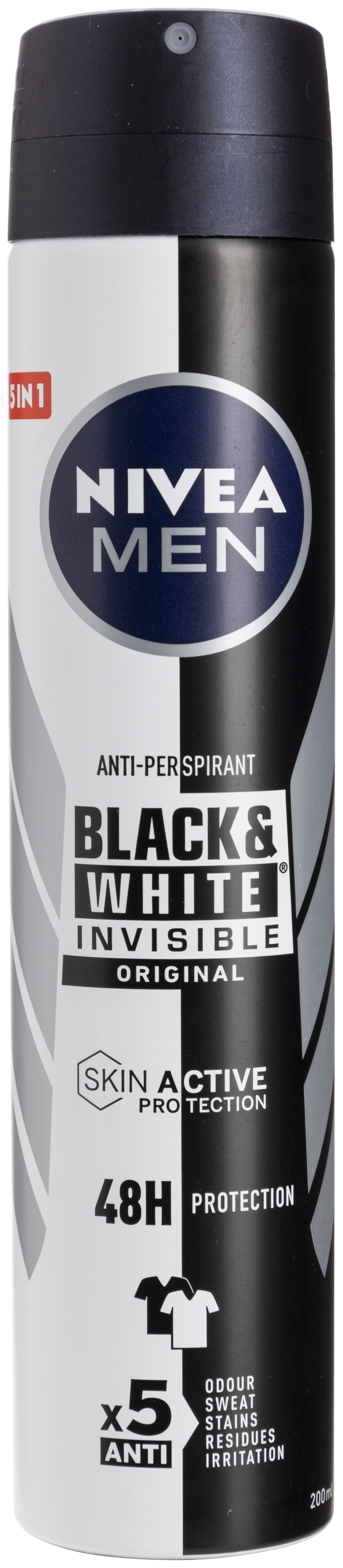 ANTI-TRANSPIRANT BLACK&WHITE INVISIBLE ORIGINAL 48H