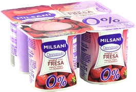 MILSANI (ALDI) Yogur desnatado con fresas