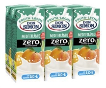 DON SIMON FRUTA + LECHE Mediterráneo Zero