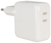 APPLE Cargador Dual USB-C 35W (MW2K3ZM/A)