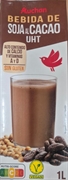 AUCHAN (ALCAMPO) BEBIDA DE SOJA AL CACAO UHT