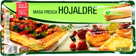 HACENDADO (MERCADONA) MASA FRESCA HOJALDRE