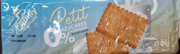 FAMILY BISCUITS Petit 0% azúcares añadidos