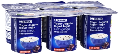 EROSKI YOGUR GRIEGO STRACCIATELLA