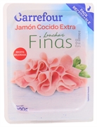 CARREFOUR FINAS LONCHAS, JAMÓN COCIDO EXTRA
