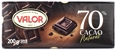 CHOCOLATES VALOR CHOCOLATE NEGRO, 70%