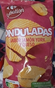 CARREFOUR SENSATION ONDULADAS SABOR JAMÓN YORK Y QUESO