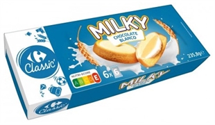 CARREFOUR CLASSIC Milky Chocolate blanco