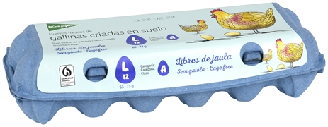 EL CORTE INGLÉS HUEVOS FRESCOS DE GALLINAS CRIADAS EN EL SUELO